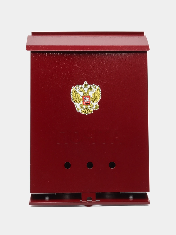 Почтовый ящик Союз без замка бордовый