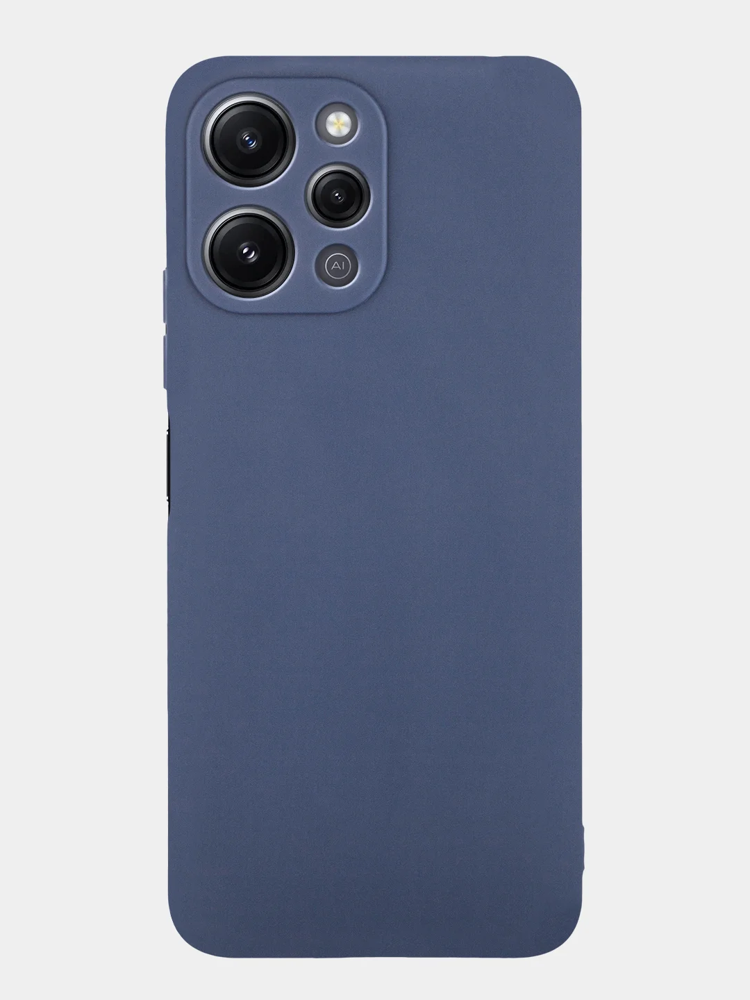 Ледяной чехол для Xiaomi Redmi 12 силиконовый BROSCORP матовый, тонкий, с бортиком-защитой камер
