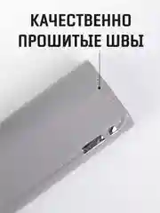 Серый меланж футляр для очков, очечник, чехол для очков с двойным манитным замком