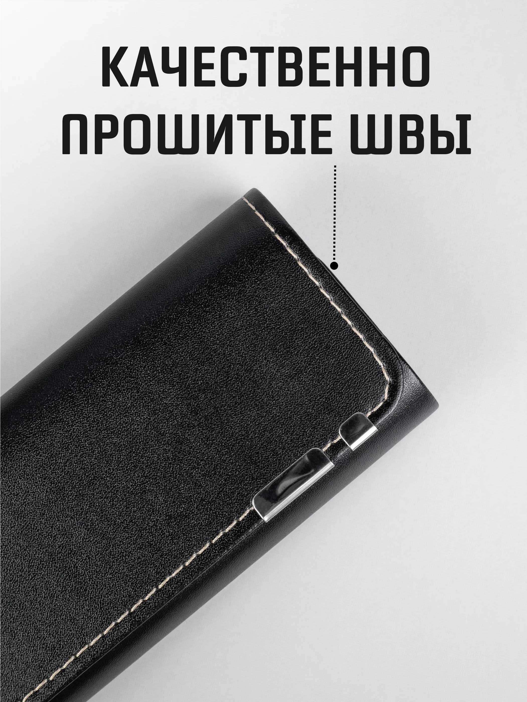 Серый меланж футляр для очков, очечник, чехол для очков с двойным манитным замком