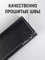 Серый меланж футляр для очков, очечник, чехол для очков с двойным манитным замком