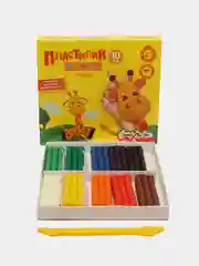 Пластилин восковой Каляка-Маляка 10 цветов, 150 г, со стеком
