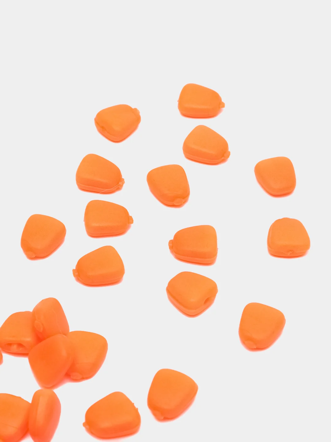 Силиконовая кукуруза не ароматизированная плавающая LION BAITS оранжевая 10х7мм 30гр