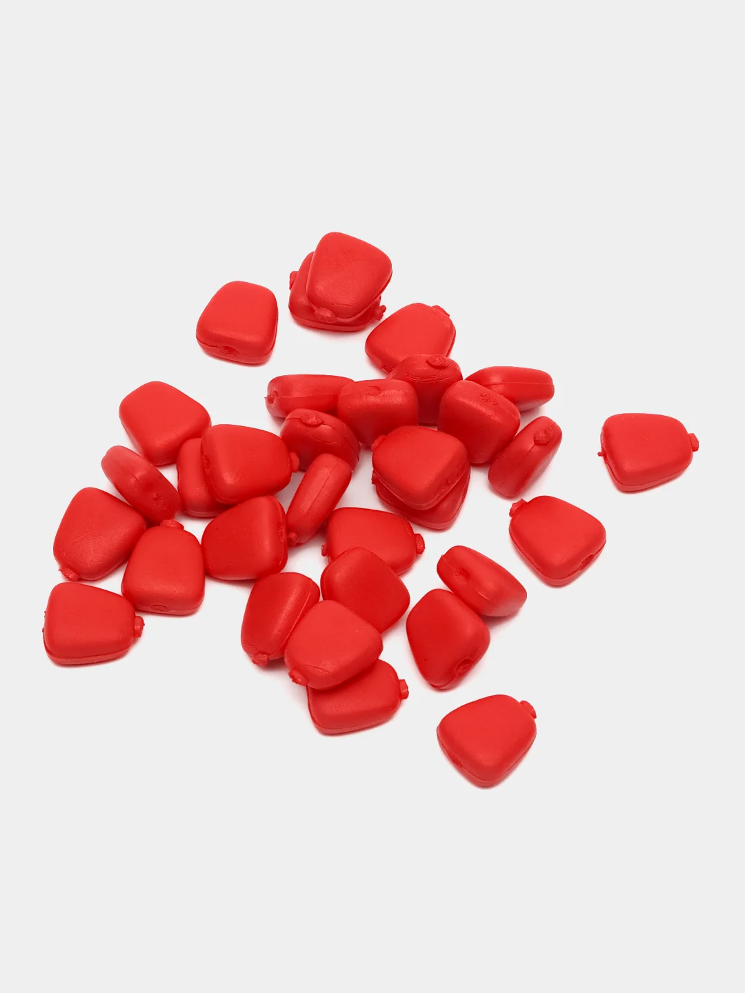 Силиконовая кукуруза не ароматизированная плавающая LION BAITS красная 10х7мм 30гр