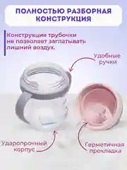 Мятный бутылка детская, бутылочка детская с трубочкой, поильник непроливайка, 250 и 350 мл