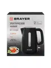 Черный чайник электрический BRAYER BR1012BK 1.7л / 1058BR-BK 2л