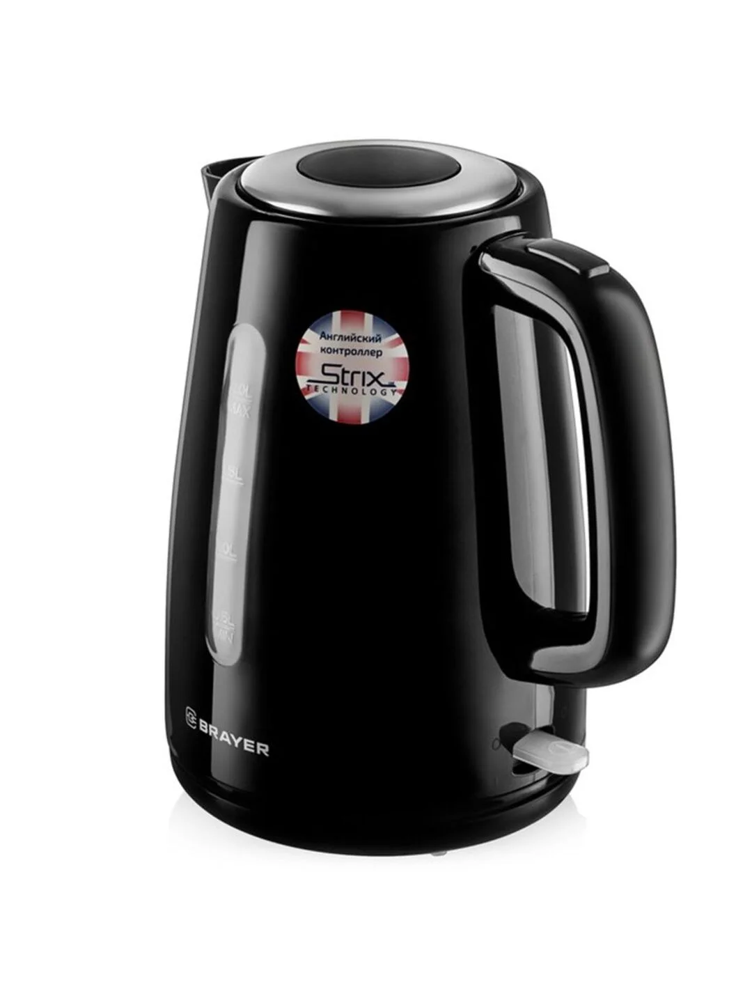 Черный чайник электрический BRAYER BR1012BK 1.7л / 1058BR-BK 2л