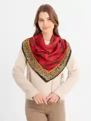 Марсала платок шелковый 110*110 на голову, шею