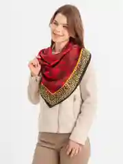 Марсала платок шелковый 110*110 на голову, шею