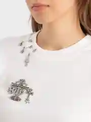 Белый базовый женский лонгслив "Простота"