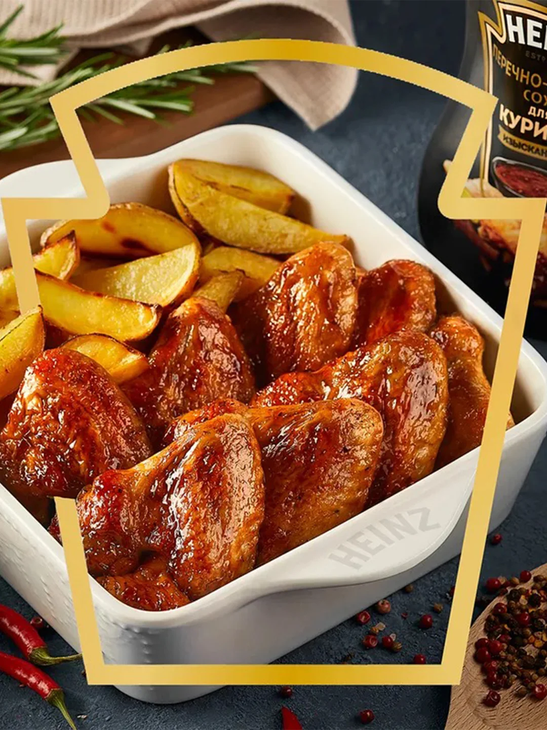 Соус HEINZ Перечно-Пряный, для курицы, 200 г