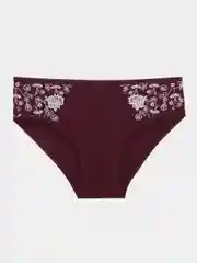 Бордовый трусы женские