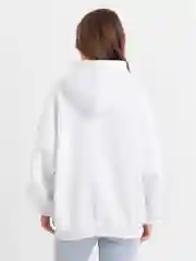 Белый худи женское на флисе