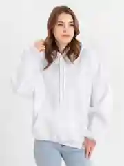 Белый худи женское на флисе