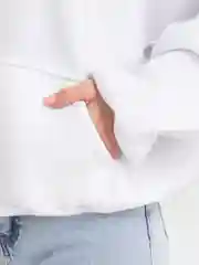 Белый худи женское на флисе