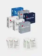 Промо-набор UNILATEX Презервативы 6 упаковок по 3 штуки + Лубрикант 6 сашетов по 5 мл