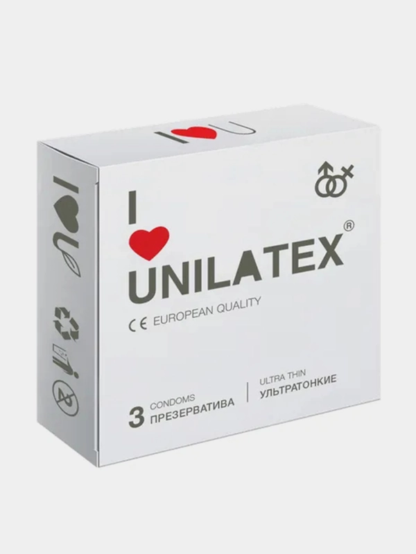 Презервативы UNILATEX UltraThin, 3 штуки