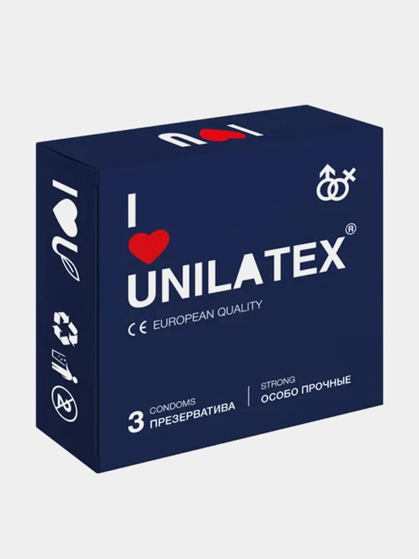 Презервативы UNILATEX Extra Strong, 3 штуки
