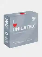 Презервативы UNILATEX Ribbed, 3 штуки