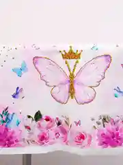 Тёмно-розовый скатерть одноразовая для праздника/ На день рождения