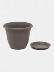 Светло-коричневый горшок для цветов