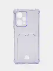 Лавандовый чехол для Xiaomi Redmi Note 12 Pro Plus 5G (Редми Нот 12 Про плюс)  с карманом для карт