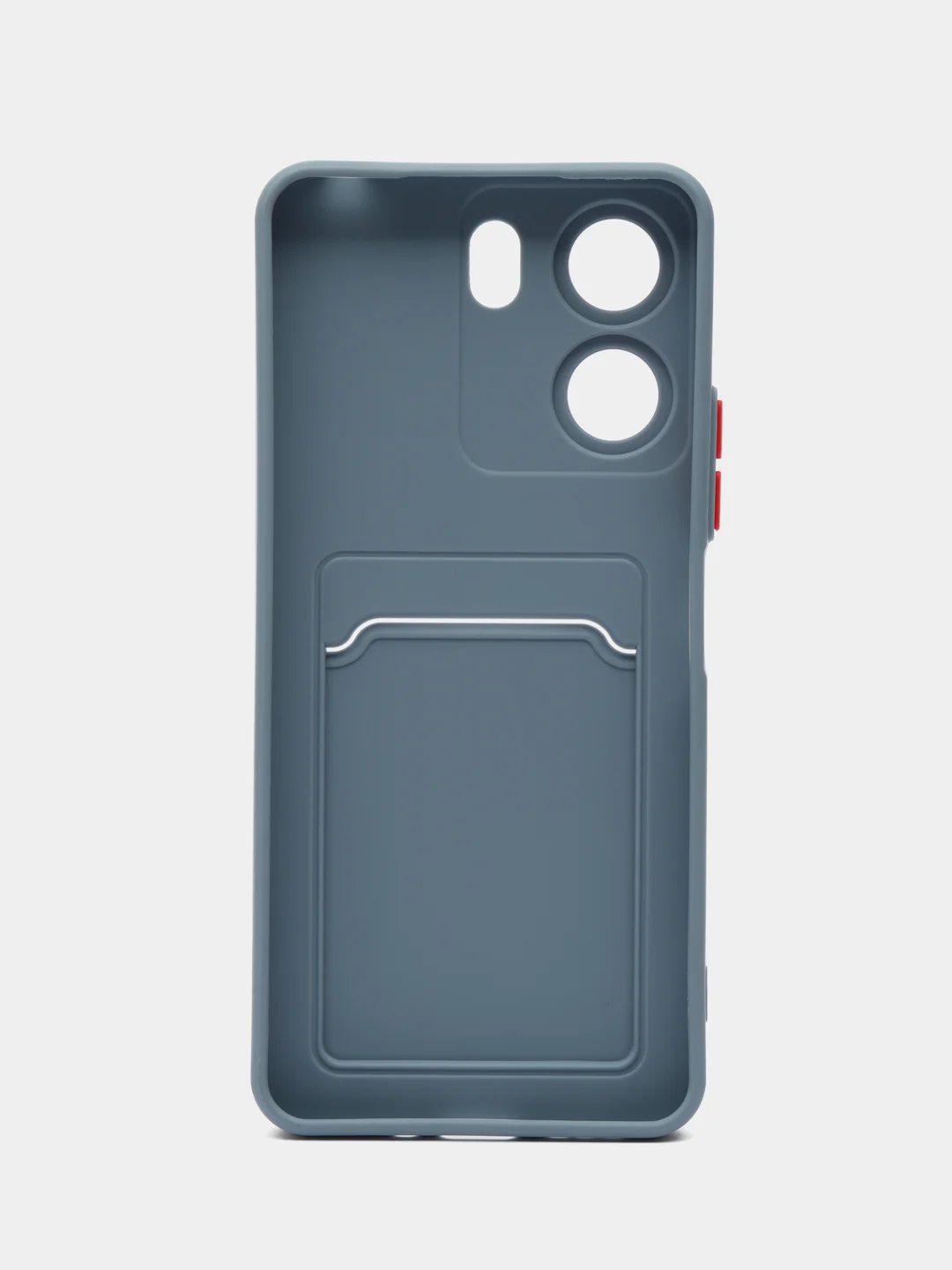Синий меланж чехол для Xiaomi Redmi 13C/Poco C65 (Сяоми Редми 13С/Поко С65), с карманом для карт