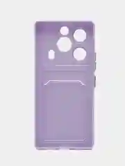 Лавандовый чехол для Tecno Pova 6/Pova 6 Pro 5G (Техно Пова 6/6Про 5Джи), с карманом для карт