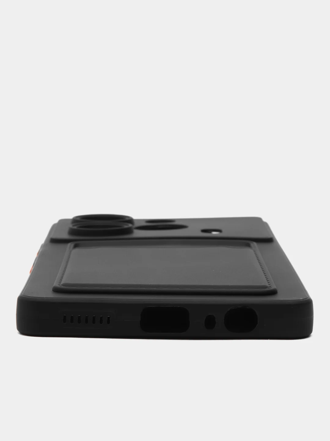 Черный чехол для Tecno Pova 6/Pova 6 Pro 5G (Техно Пова 6/6Про 5Джи), с карманом для карт