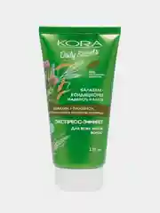 Бальзам-кондиционер KORA Daily Secrets "Гладкость и блеск", для всех типов волос, 175 мл