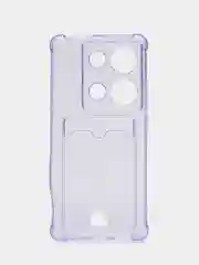 Лавандовый чехол для Xiaomi Redmi Note 13 Pro 4G/Poco M6 Pro 4G (Редми Нот 13 Про/Поко М6) с карманом