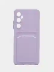 Лавандовый чехол для Realme C65 (Реалми С65), с карманом для карт