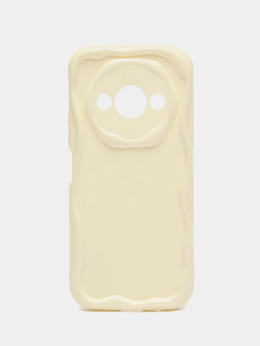 Молочный чехол для Xiaomi Redmi A3/Poco C61 (Сяоми Редми А3/Поко С61), прозрачный, противоударный