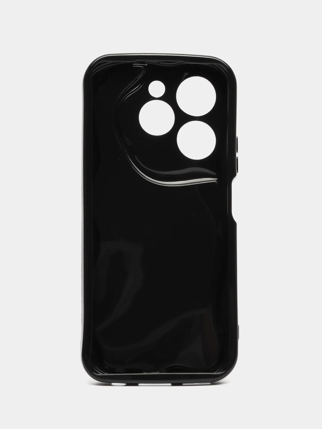 Черный чехол для Infinix Hot 40 / Hot 40 Pro / Spark 20 Pro (Хот 40) прозрачный противоударный