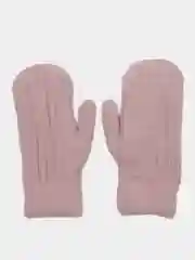 Сиреневый варежки вязаные шерстяные на плюше
