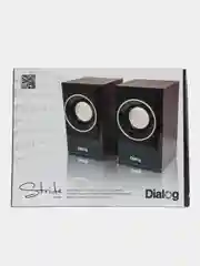 Коричневый колонки компьютерные 2.0, Dialog Stride AST-15UP, 6W RMS
