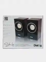 Черный колонки компьютерные 2.0, Dialog Stride AST-15UP, 6W RMS
