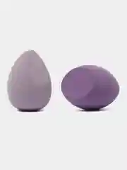 Фиолетовый спонж для макияжа, в футляре
