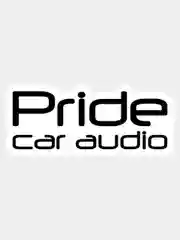 Черный накейка на авто Pride car audio прайд кар аудио надпись