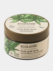 Гель для тела ECOLATIER GREEN "Интенсивное увлажнение" ORGANIC ALOE VERA&Сharcoal, 250 мл