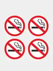 Наклейка информационная Не курить знак запрещающий курение запрещено no smoking 4 шт
