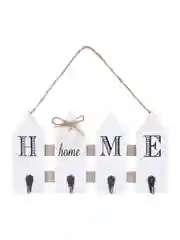 Ключница открытого типа HOME на 4 крючка, 27x15x3,5 см
