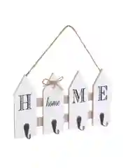 Ключница открытого типа HOME на 4 крючка, 27x15x3,5 см