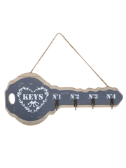 Ключница открытого типа KEYS на 4 крючка, 29,5x13,5 см