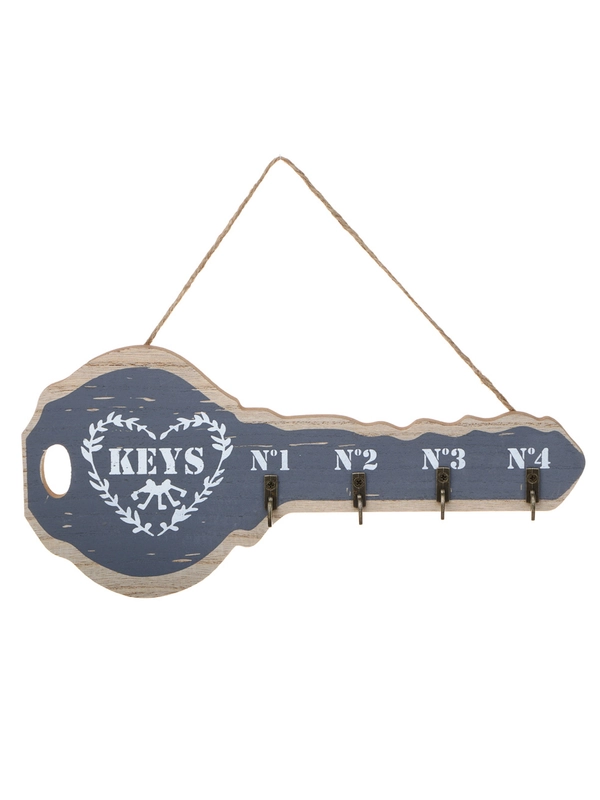 Ключница открытого типа KEYS на 4 крючка, 29,5x13,5 см