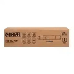Скважинный насос DWS-4-100, винт., диаметр 4", 800 Вт 1700 л/ч, напор 100 м, DENZEL, 97252