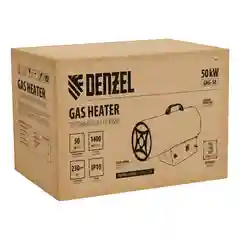 Газовая тепловая пушка GHG-50, 50 кВт, 1400 м3/ч, пропан-бутан, Denzel, 96480