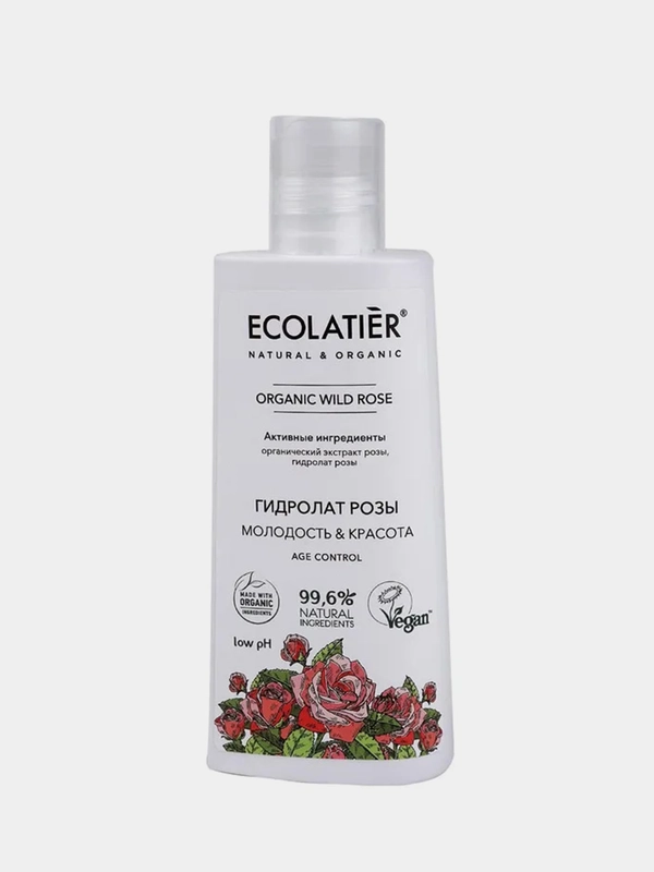 Гидролат для лица ECOLATIER ORGANIC WILD ROSE, 150 мл
