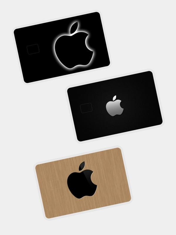 Наклейка на банковскую пластиковую карту проездной apple эпл набор