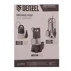 Дренажный насос DP1100X, 1100 Вт, подъем 11 м, 15500 л/ч, DENZEL, 97224